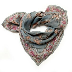 Small foulard Manika Bengale Céladon Apaches Collections