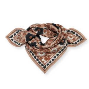 Small foulard Manika coeur praline Apaches Collections